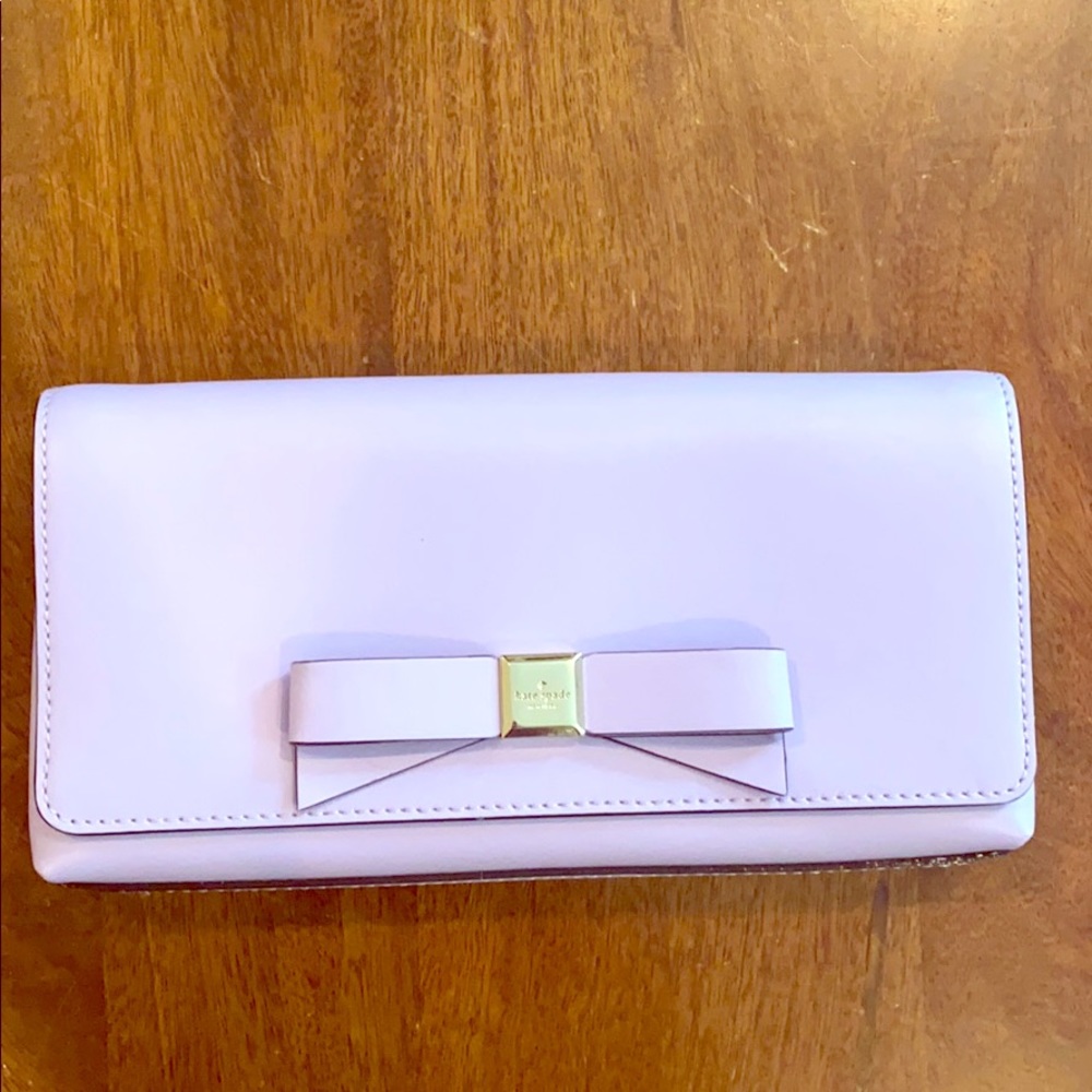 Kate spade lavender clutch. Like new!